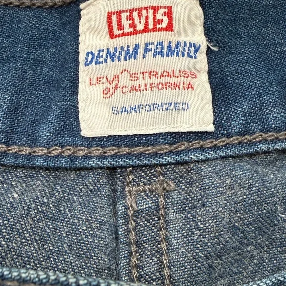 Levi's Classic Blue Denim Jeans - Picture 6 of 12